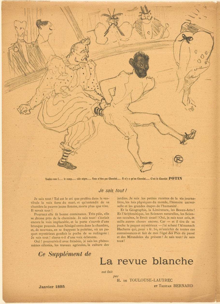 Footit und Chocolat (Footit et Chocolat) [linkes Recto] alkotó: Henri de Toulouse-Lautrec