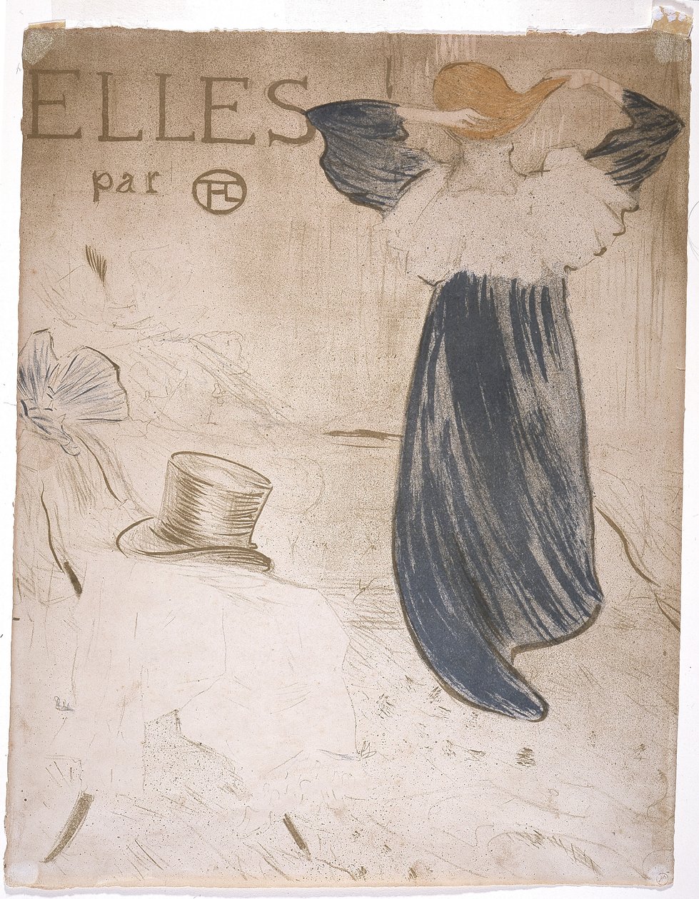 "Elles" előlapja (színes litográfia) alkotó: Henri de Toulouse Lautrec