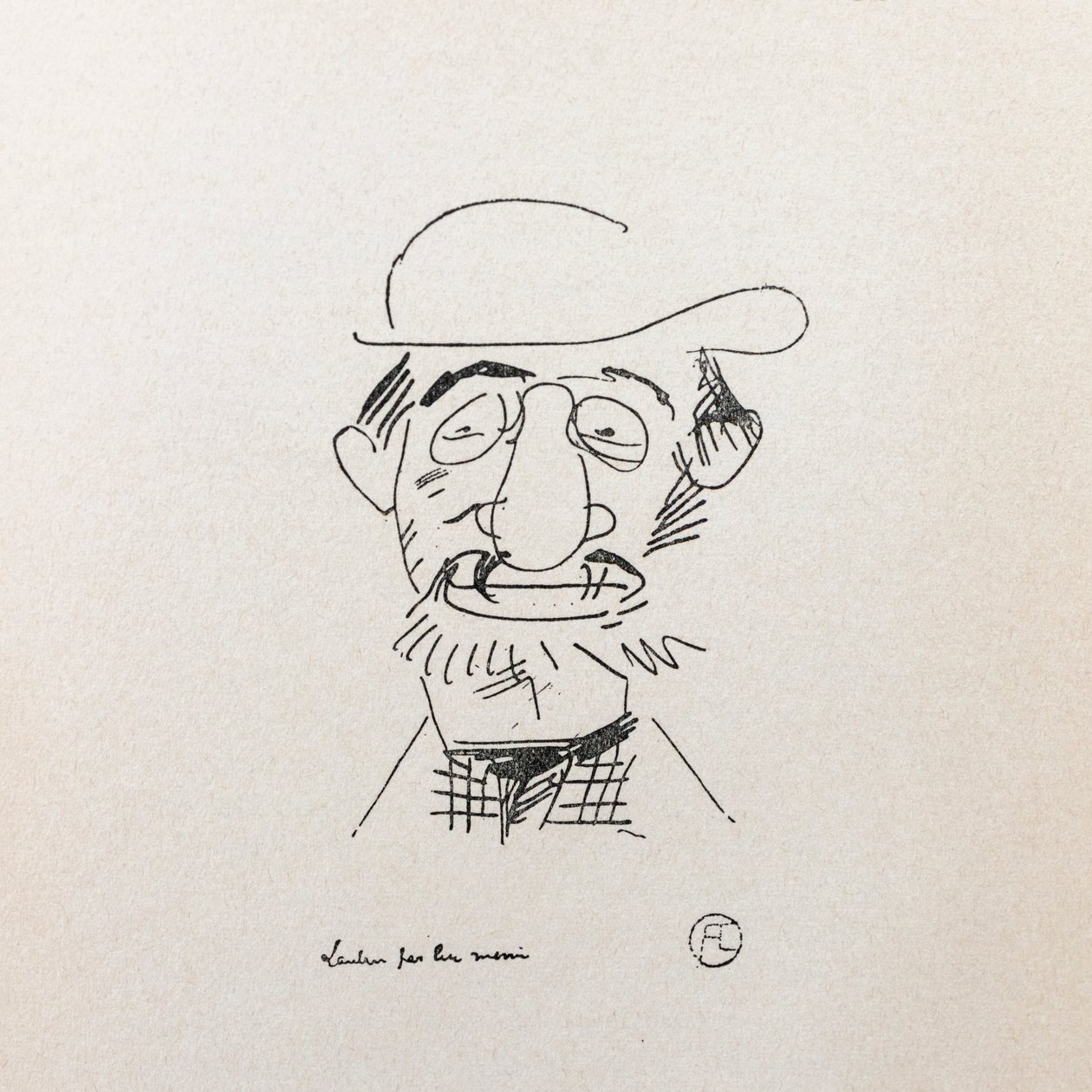 Henri Toulouse-Lautrec. Önarckép. alkotó: Henri de Toulouse Lautrec