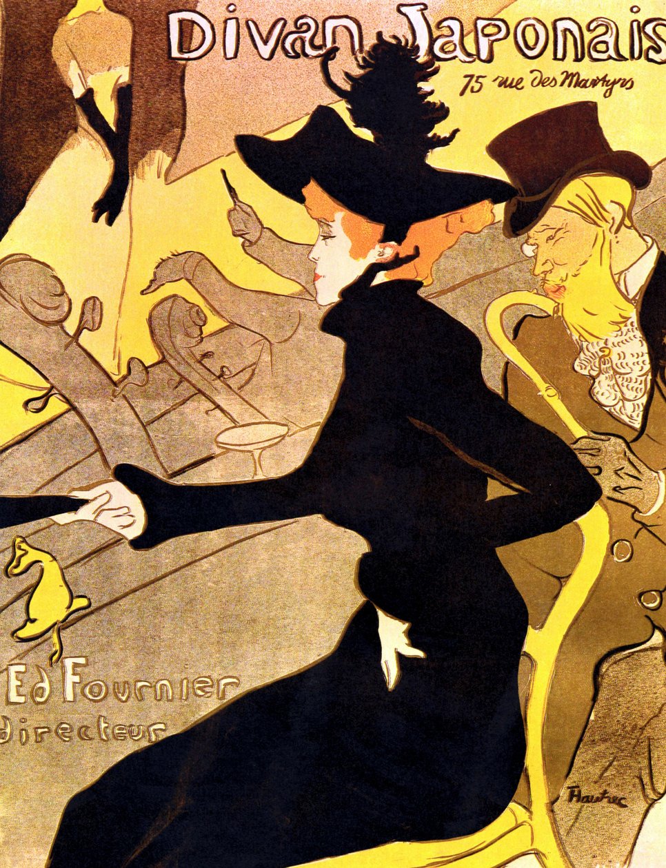 Henri de Toulouse-Lautrec 1864-1901, francia festő, japán kanapé 1892-3 alkotó: Henri de Toulouse Lautrec
