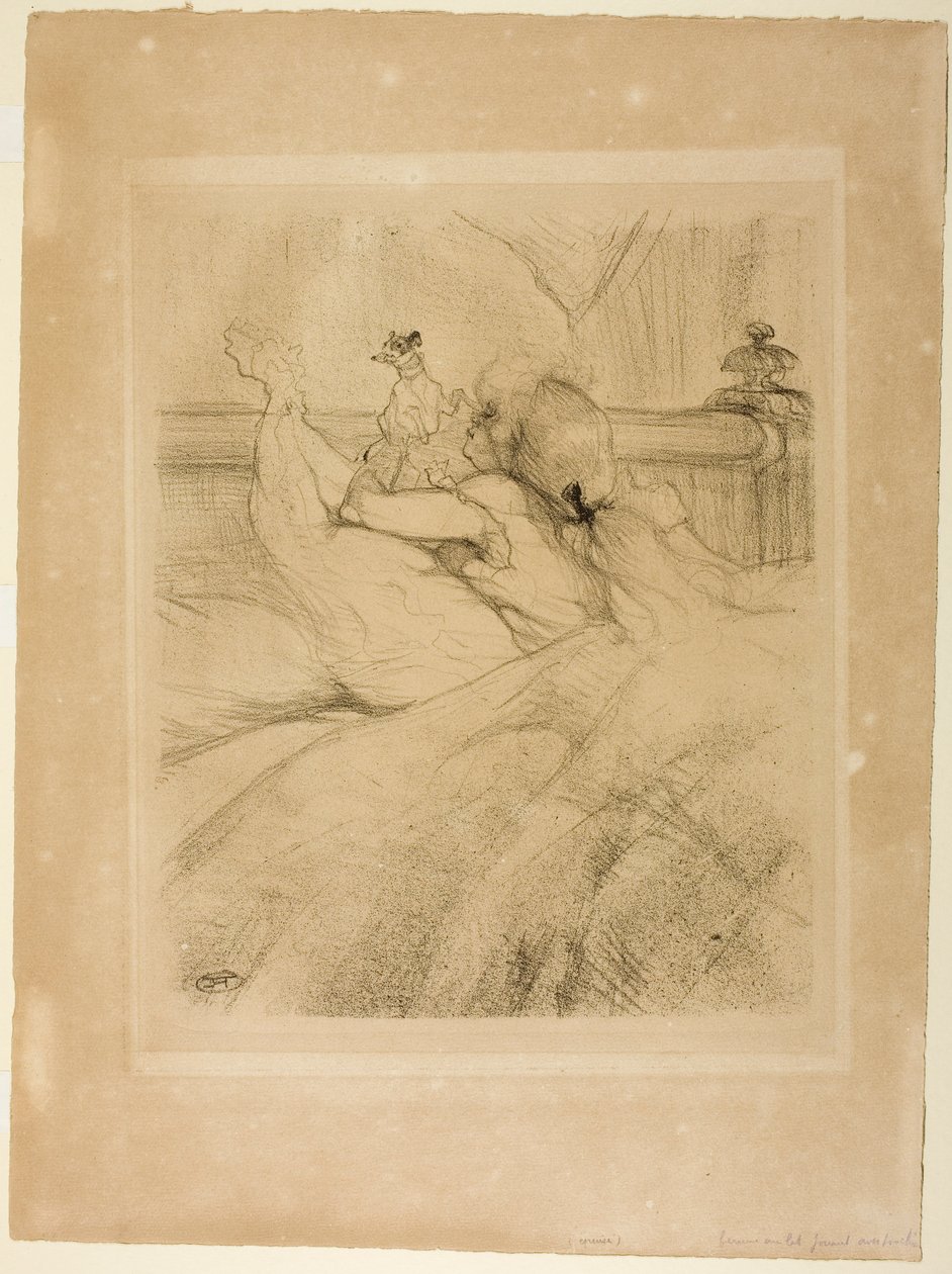 Ágyban alkotó: Henri de Toulouse-Lautrec