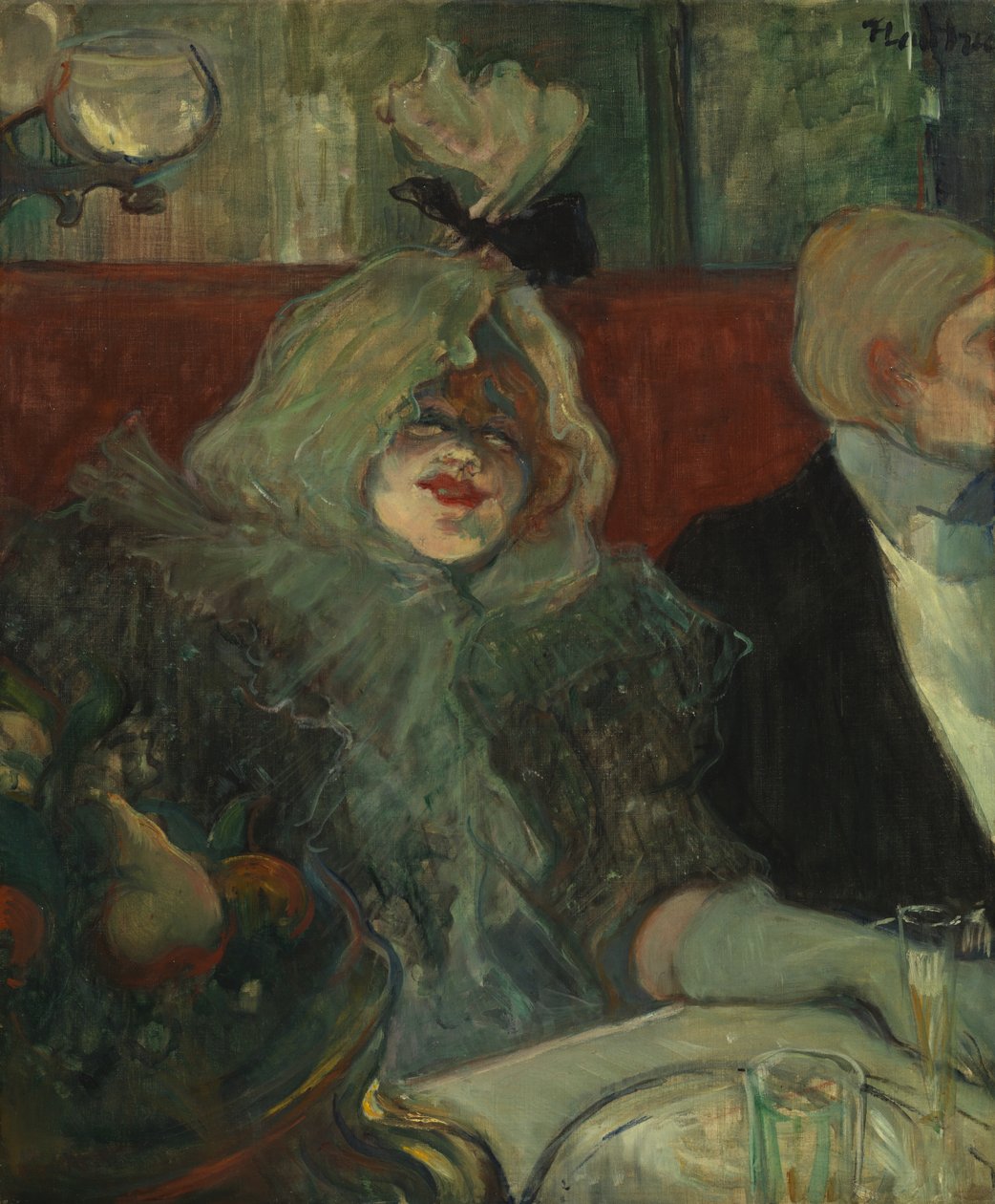 Egy privát étkezőben (At the Rat Mort), 1899 körül (olaj, vászon) (lásd még: 5848190) alkotó: Henri de Toulouse Lautrec