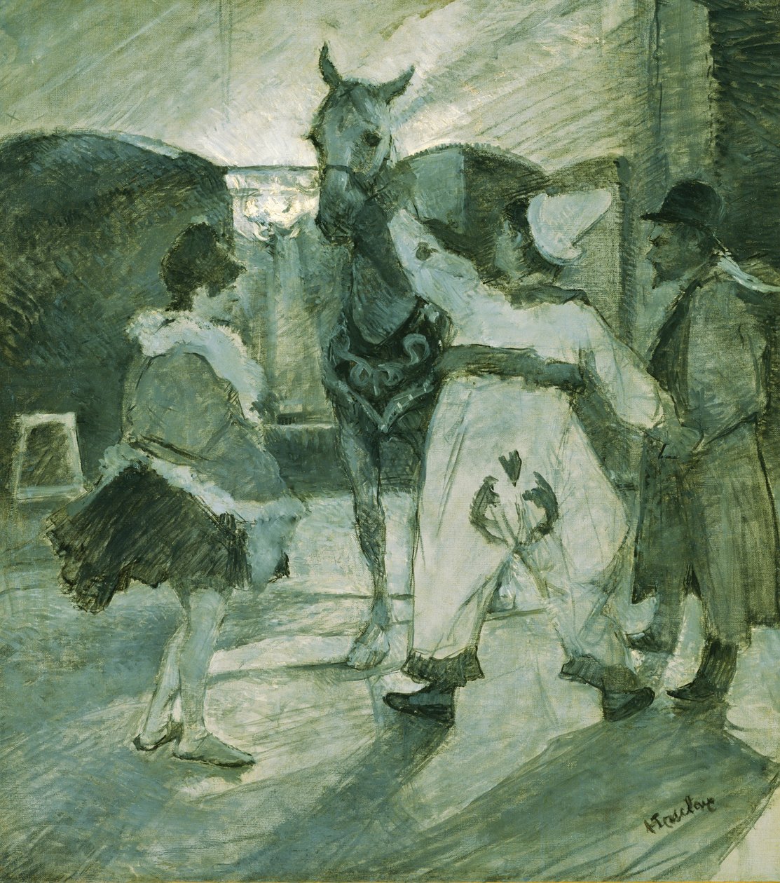 In the Wings at the Circus alkotó: Henri de Toulouse-Lautrec