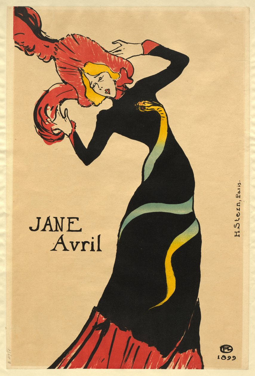 Jane Avril alkotó: Henri de Toulouse-Lautrec