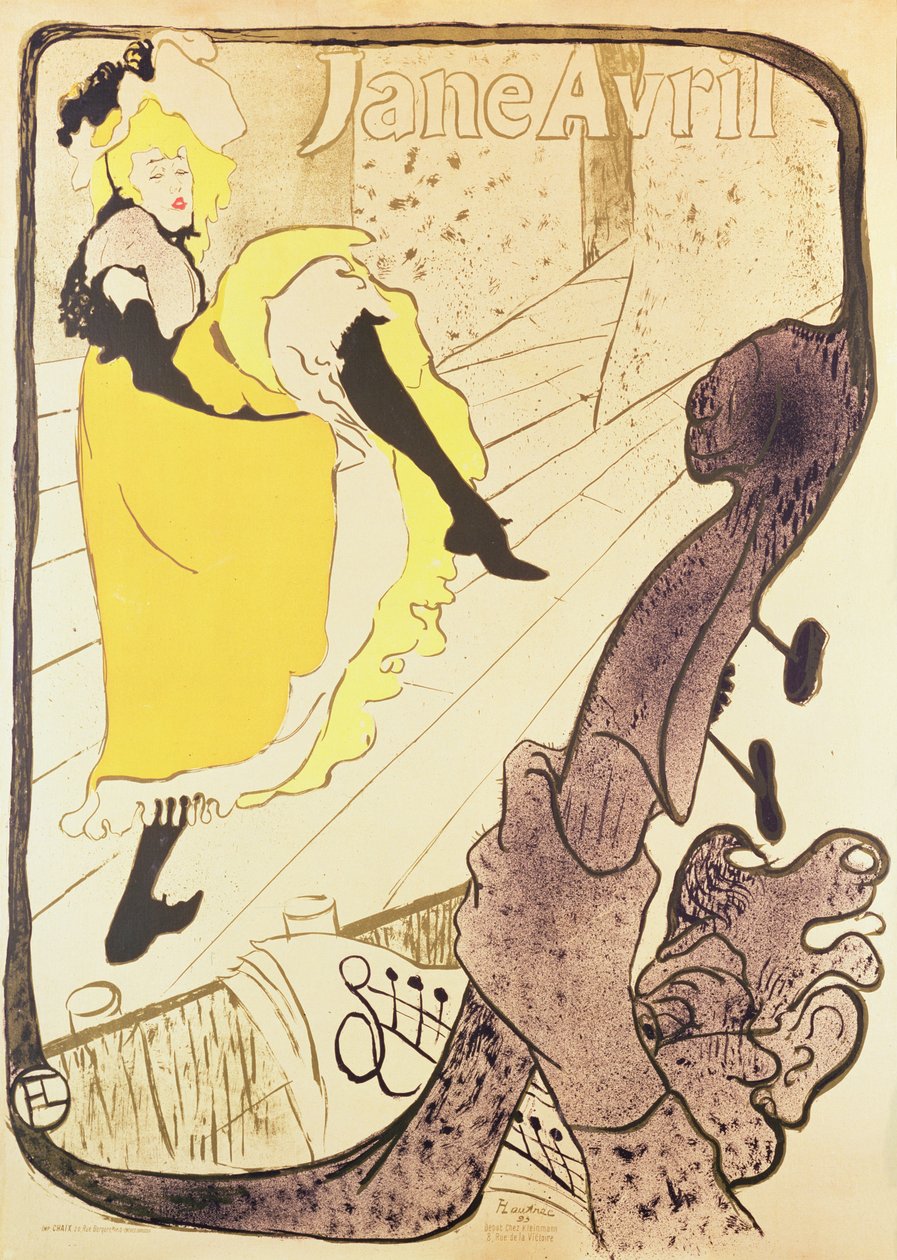 Jane Avril alkotó: Henri de Toulouse Lautrec