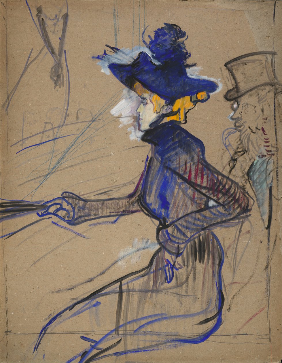 Jane Avril a Divan Japonais-ban alkotó: Henri de Toulouse-Lautrec
