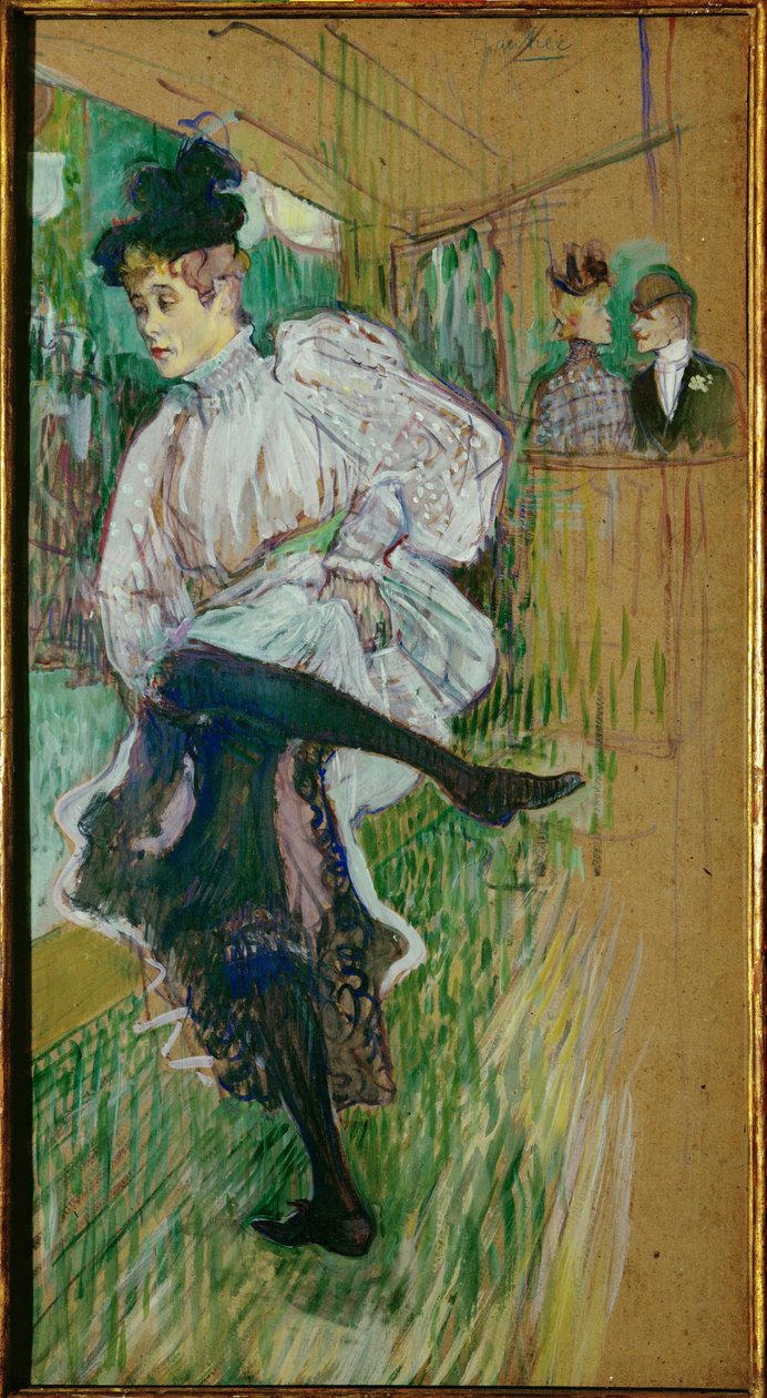 Jane Avril táncol alkotó: Henri de Toulouse-Lautrec
