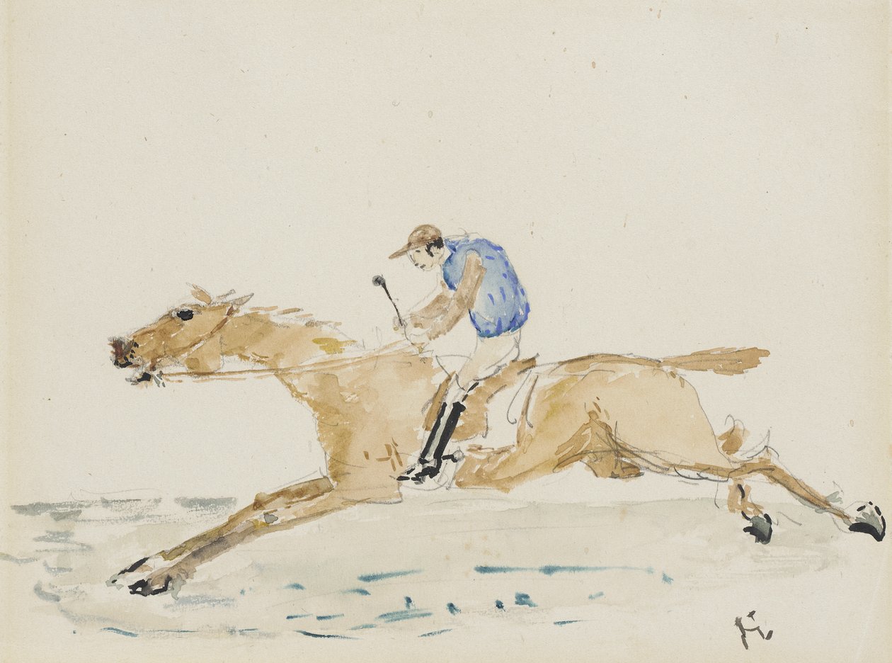 Galoppverseny zsokéja alkotó: Henri de Toulouse-Lautrec