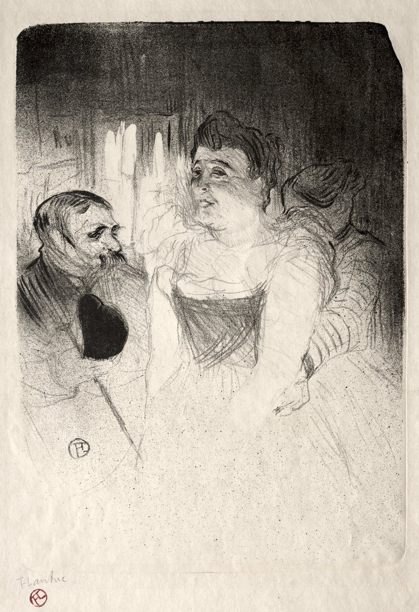 Judic a Loge-ban alkotó: Henri de Toulouse-Lautrec