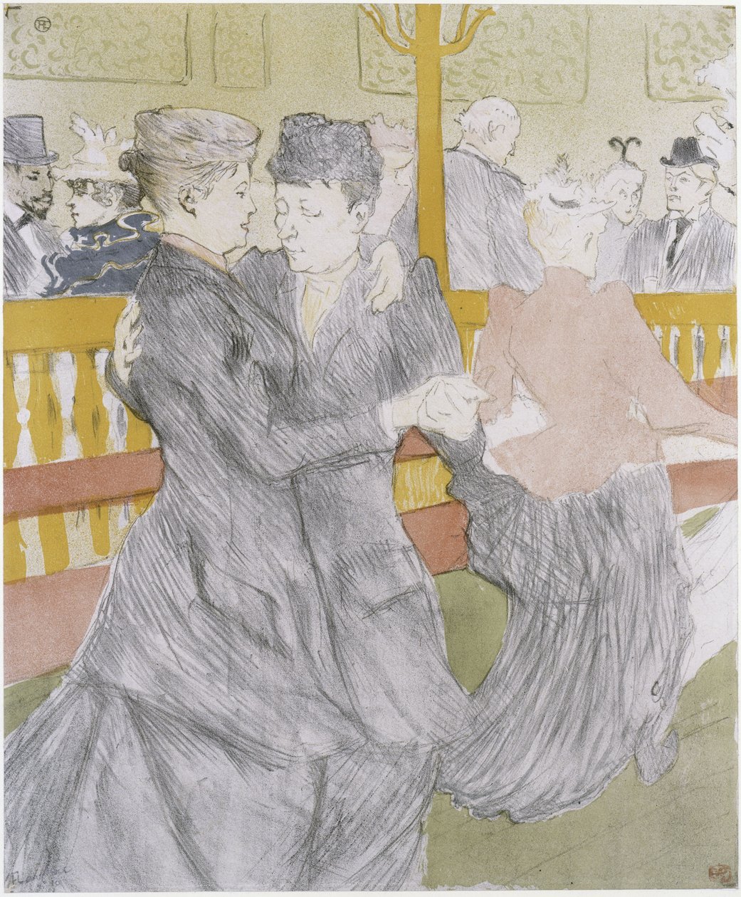 Tánc a Moulin Rouge-ban alkotó: Henri de Toulouse-Lautrec