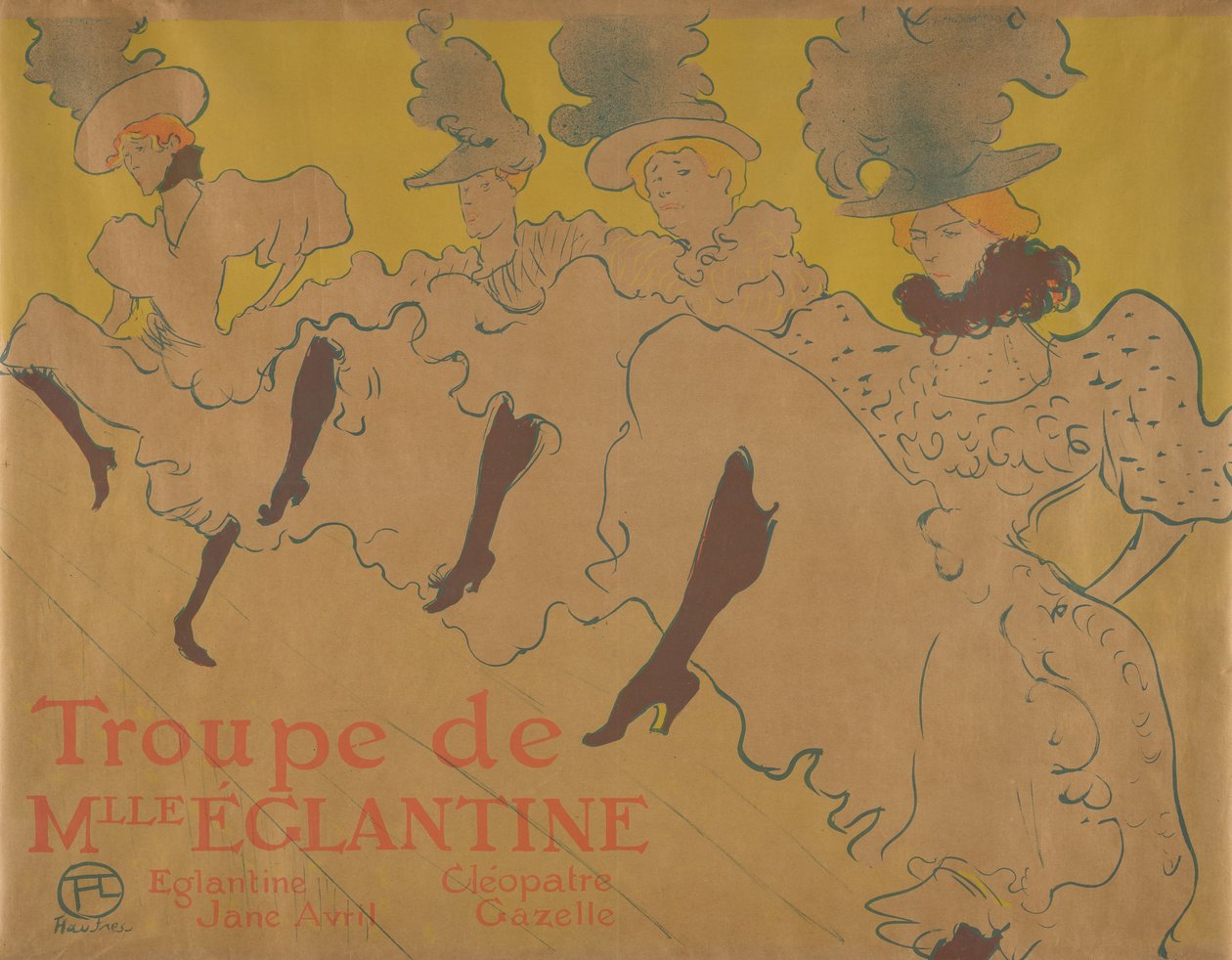 Die Truppe von Mademoiselle Églantine alkotó: Henri de Toulouse-Lautrec