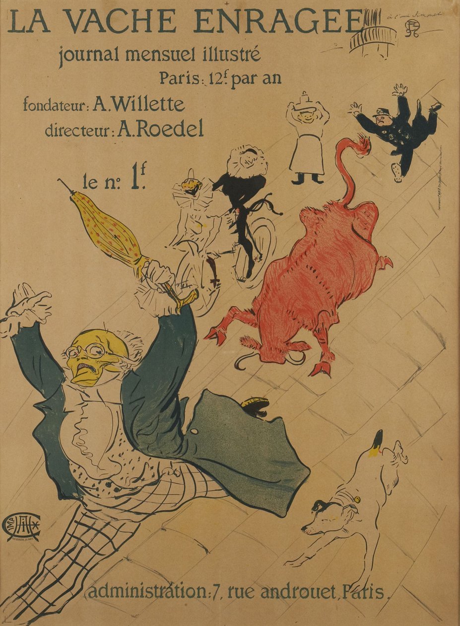 Die wütende Kuh alkotó: Henri de Toulouse-Lautrec