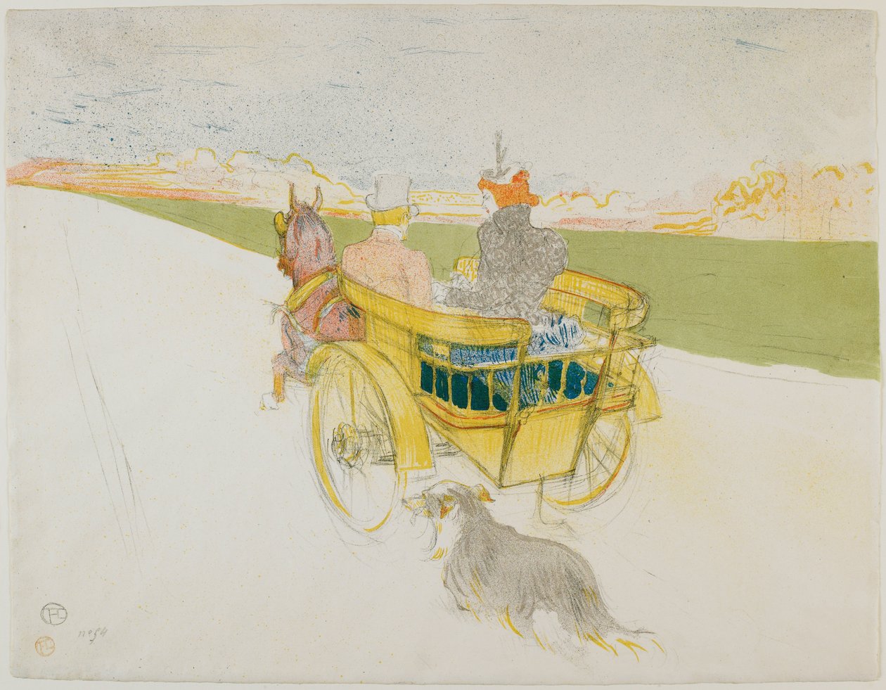 Kirándulás vidéken alkotó: Henri de Toulouse-Lautrec