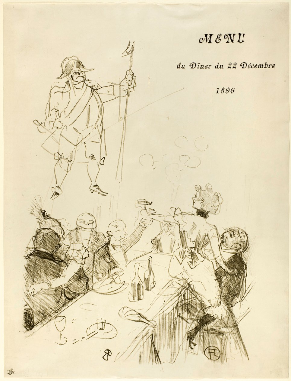 Le Suisse, Menü alkotó: Henri de Toulouse-Lautrec