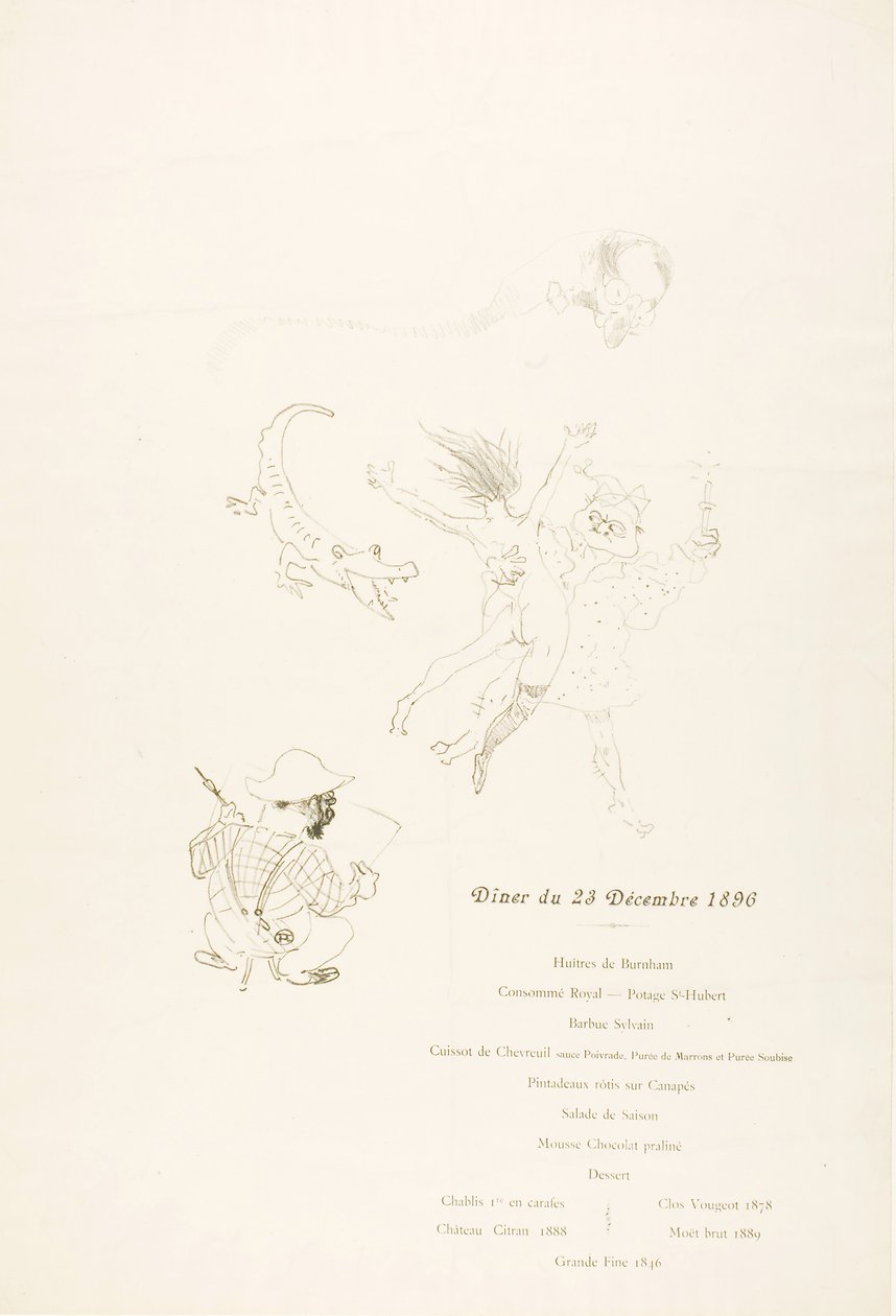 Le krokodil, Menü alkotó: Henri de Toulouse-Lautrec