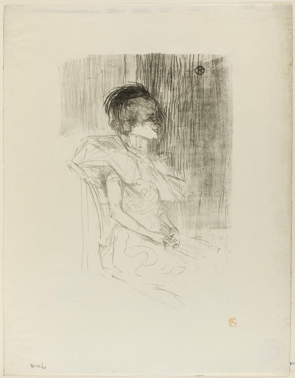 Hitelező ül alkotó: Henri de Toulouse-Lautrec