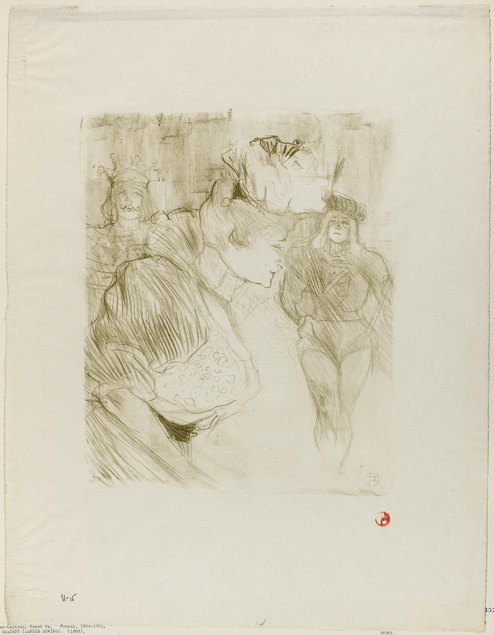 A hitelező íjat vesz alkotó: Henri de Toulouse-Lautrec