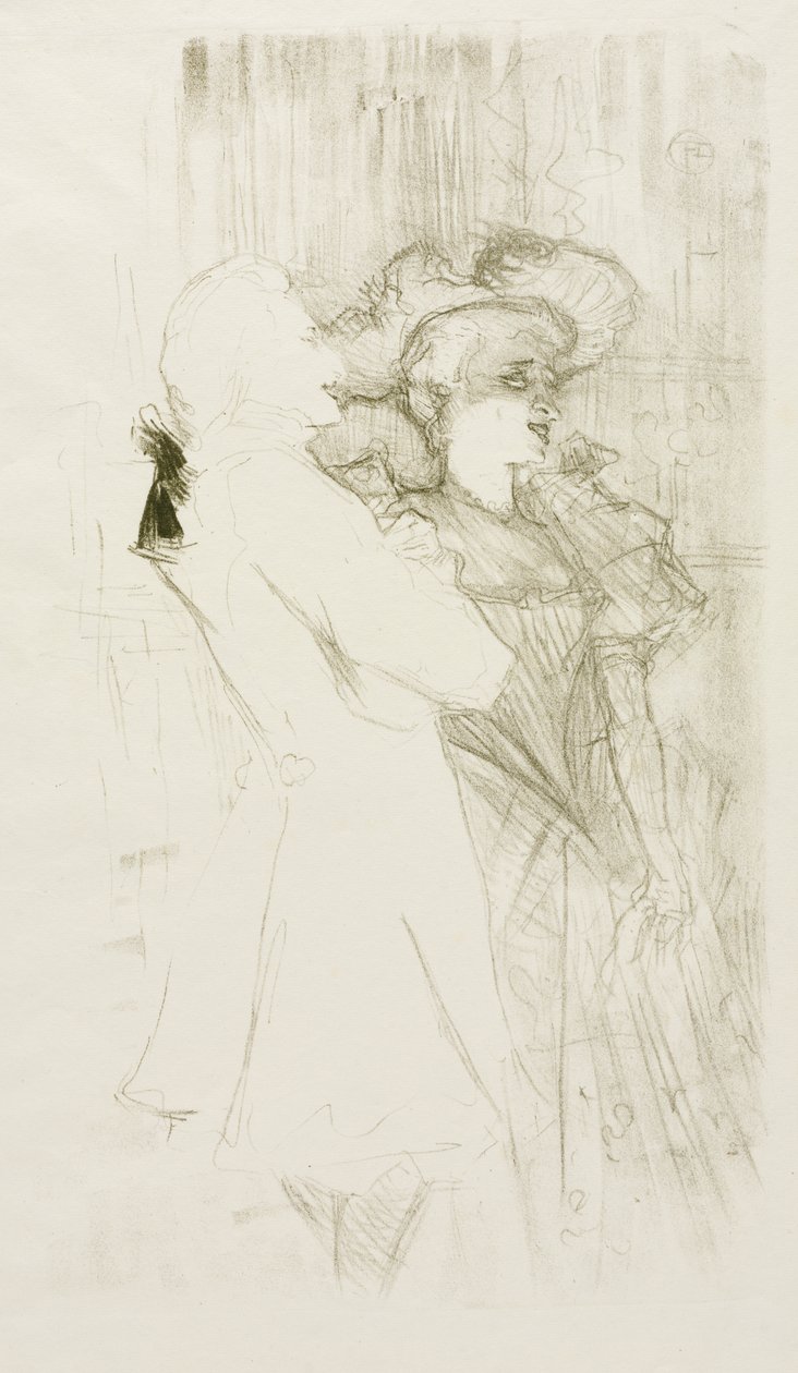 Lender és Auguez a "Song of Fortune" című filmben alkotó: Henri de Toulouse-Lautrec