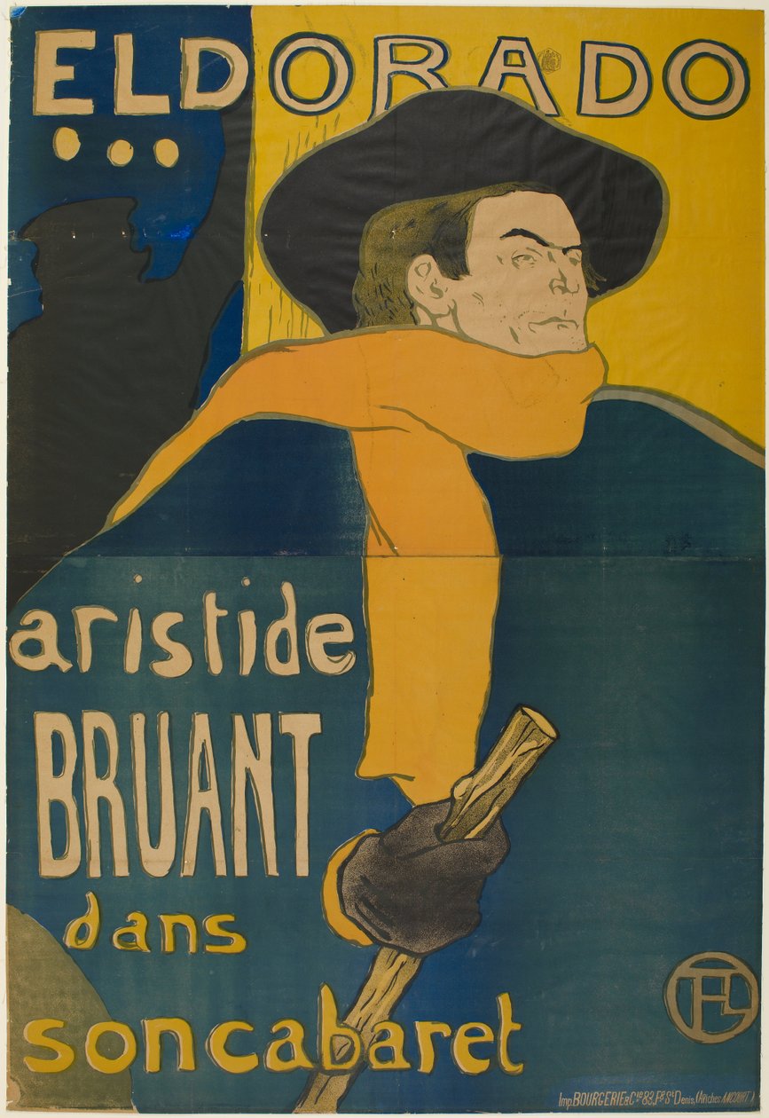 Les Ambassadeurs: Aristide Bruant alkotó: Henri de Toulouse-Lautrec