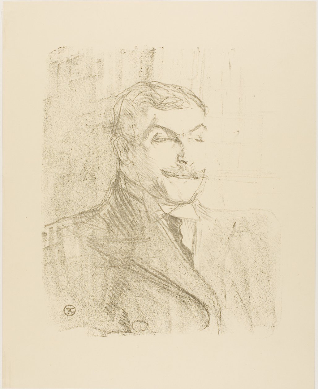 Lucien Guitry, a Treize Lithographiestól alkotó: Henri de Toulouse-Lautrec