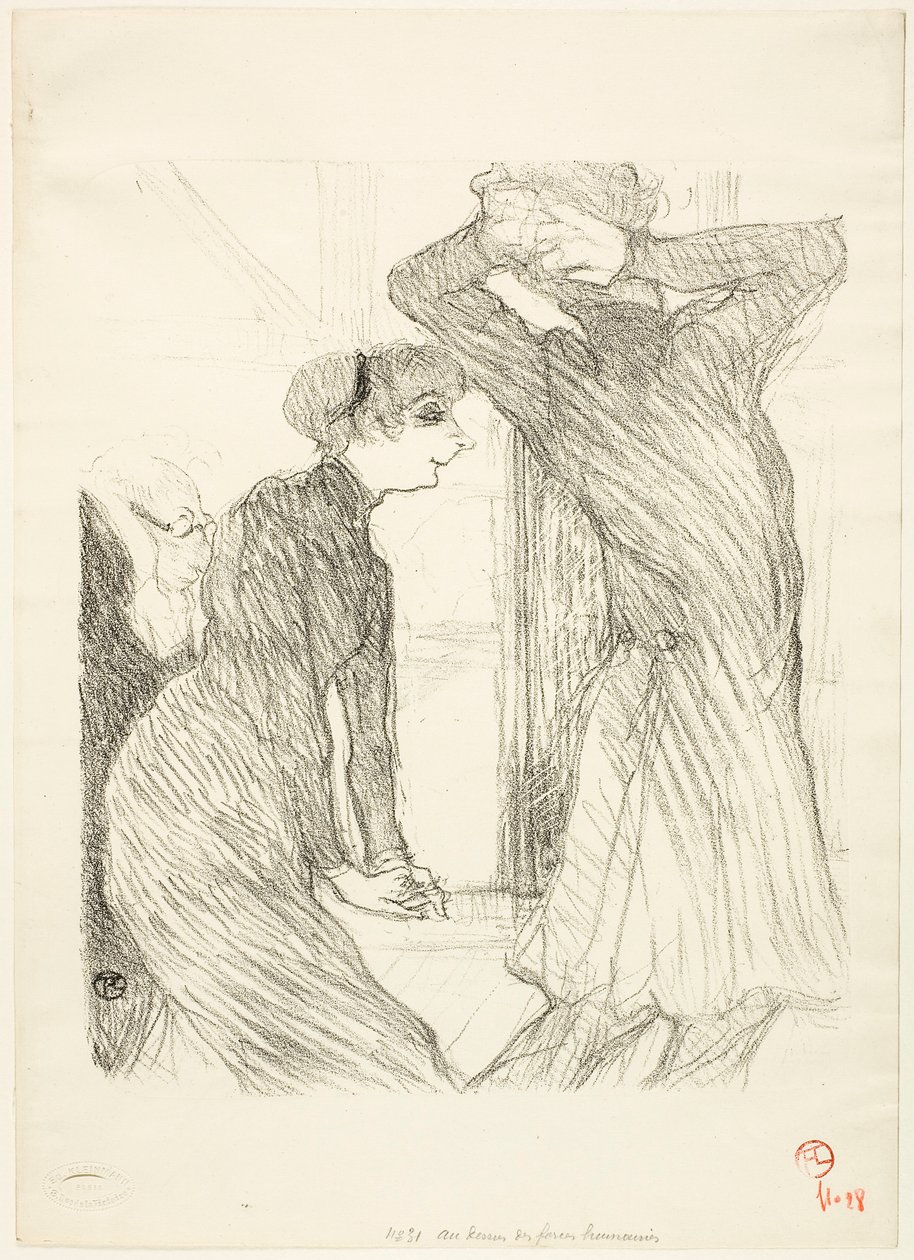 Lugné-Poé és Bady az "Emberi erők felett" című filmben alkotó: Henri de Toulouse-Lautrec