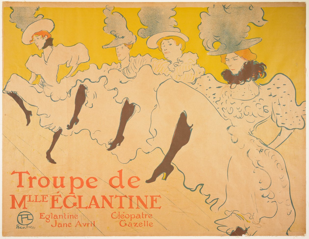Eglantine kisasszony társulata alkotó: Henri de Toulouse-Lautrec