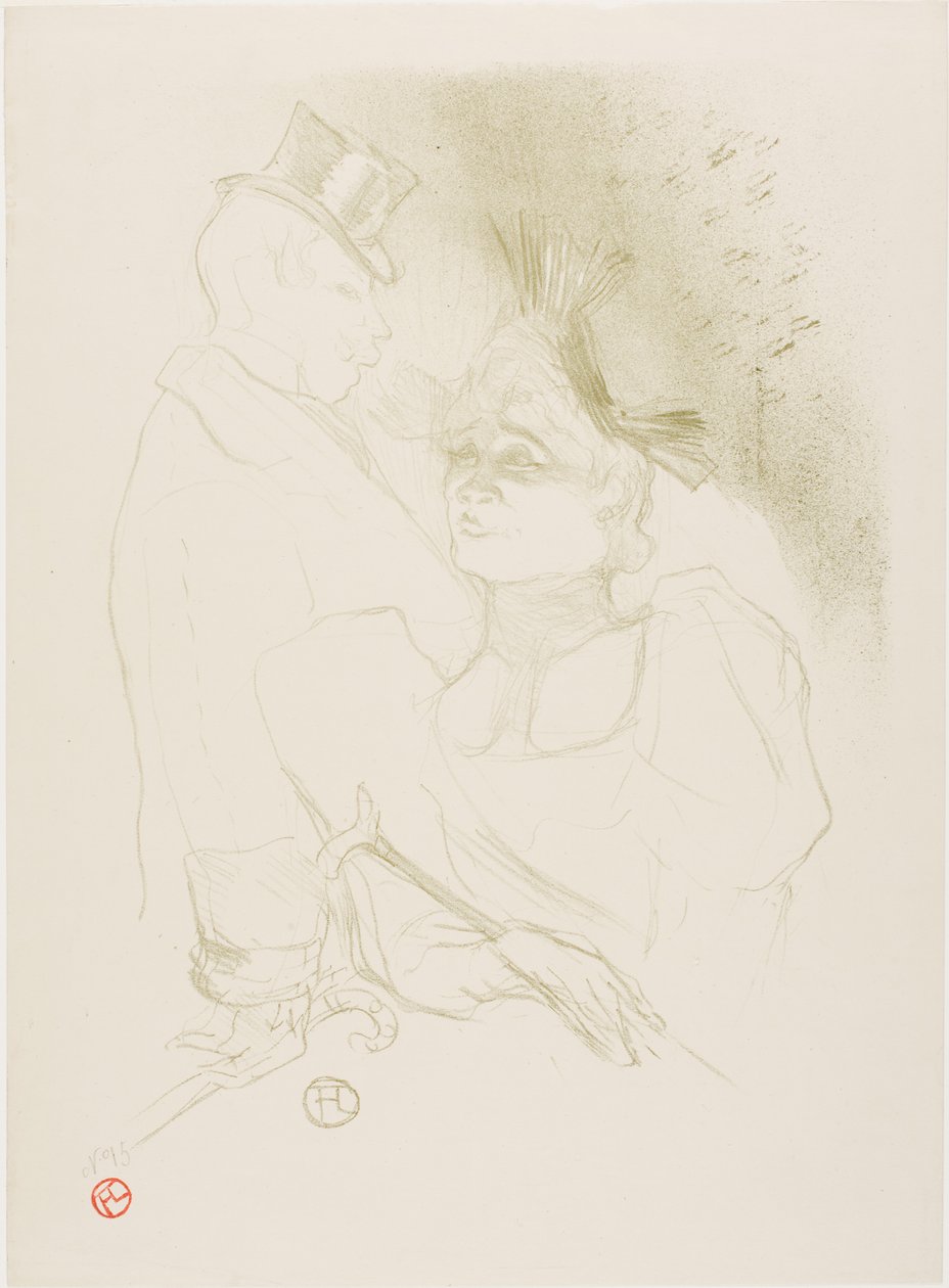 Mademoiselle Lender és Baron alkotó: Henri de Toulouse-Lautrec
