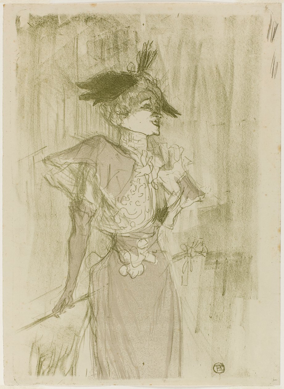 Mademoiselle Marcelle Lender, Állva alkotó: Henri de Toulouse-Lautrec