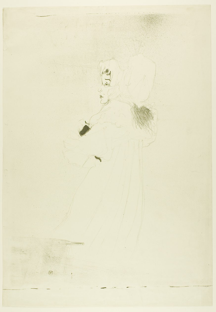 Miss May Belfort (nagy tányér) alkotó: Henri de Toulouse-Lautrec