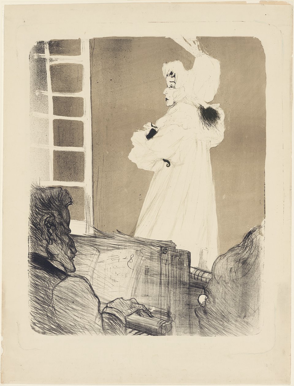 Miss May Belfort (nagy tányér) alkotó: Henri de Toulouse-Lautrec