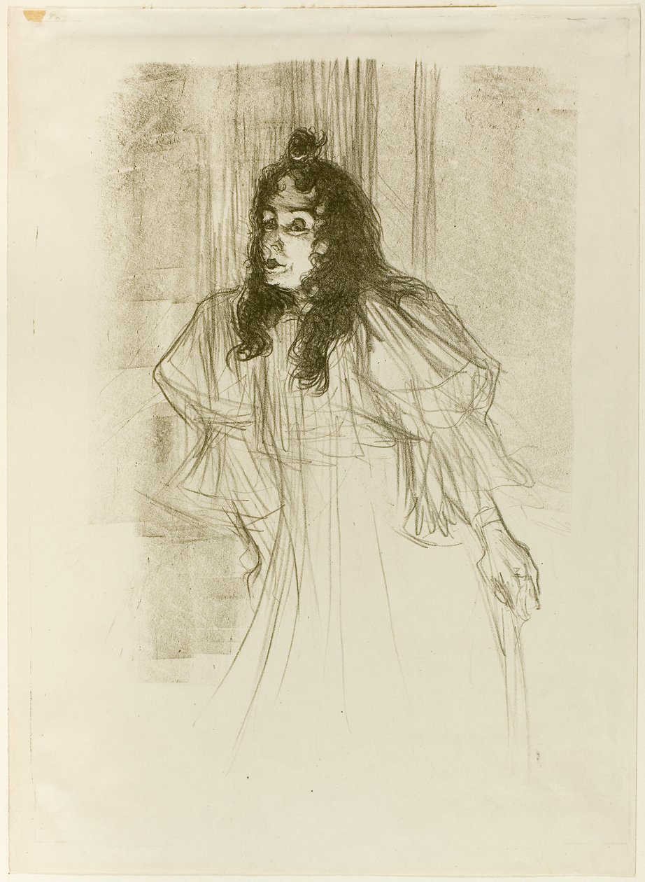 Miss May Belfort hosszú hajjal alkotó: Henri de Toulouse-Lautrec