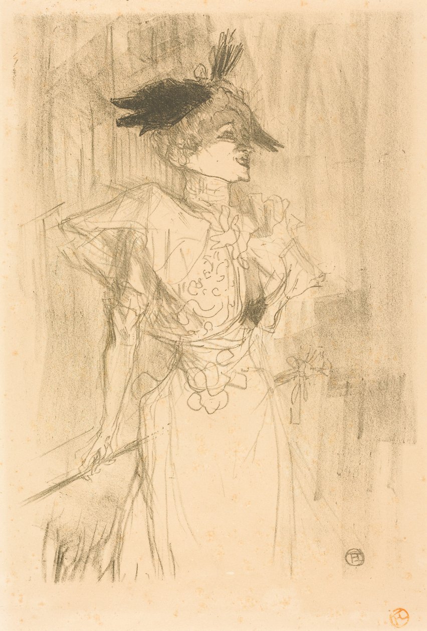 Marcelle Lender kisasszony, állva (Marcelle Lender kisasszony, debout) alkotó: Henri de Toulouse-Lautrec