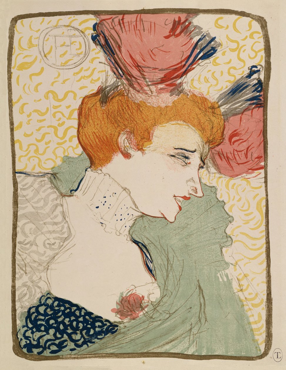 Marcelle Lender kisasszony, mellszobor alkotó: Henri de Toulouse-Lautrec