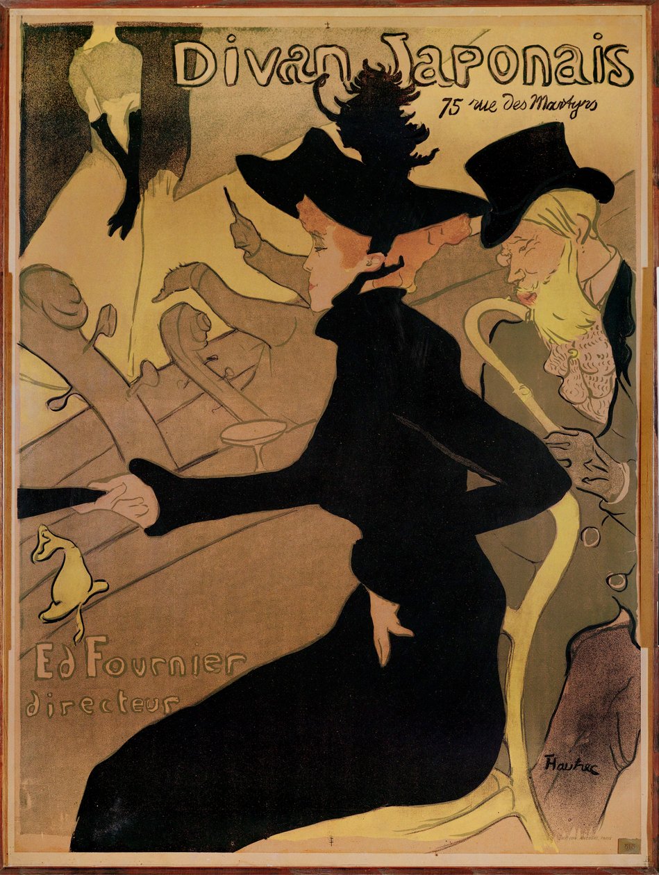 Éjszakai klub Le Divan Japonais alkotó: Henri de Toulouse-Lautrec