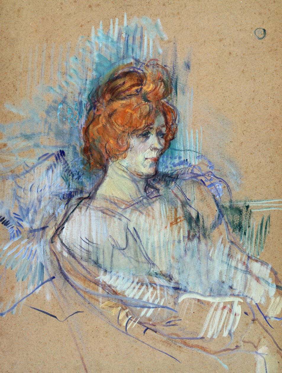 A színpadon: Henri de Toulouse-Lautrec (1864-1901) alkotó: Henri de Toulouse Lautrec