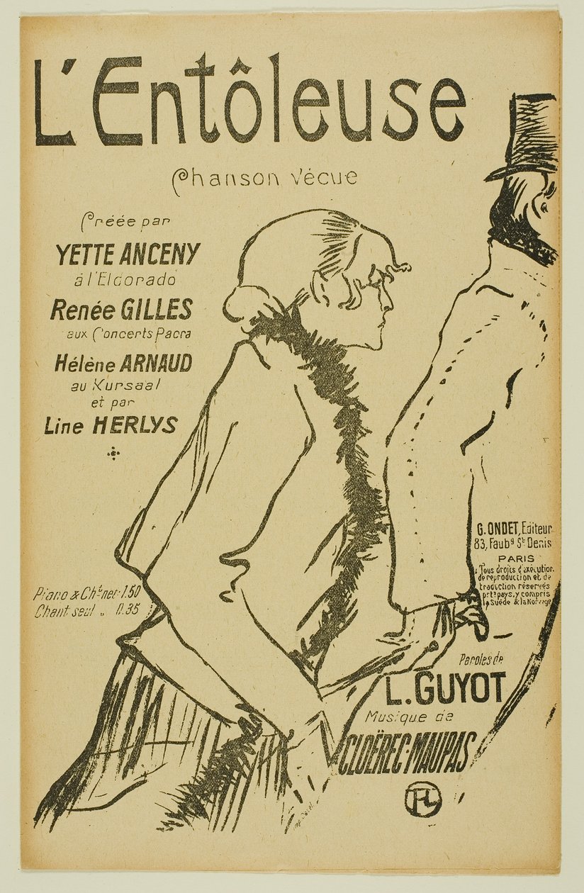 Szegény Street-Walker! alkotó: Henri de Toulouse-Lautrec