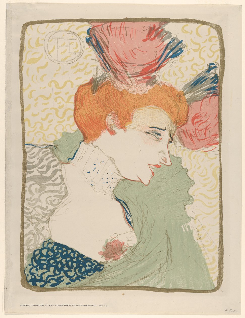 Marcelle Lender kisasszony mellszobra alkotó: Henri de Toulouse-Lautrec