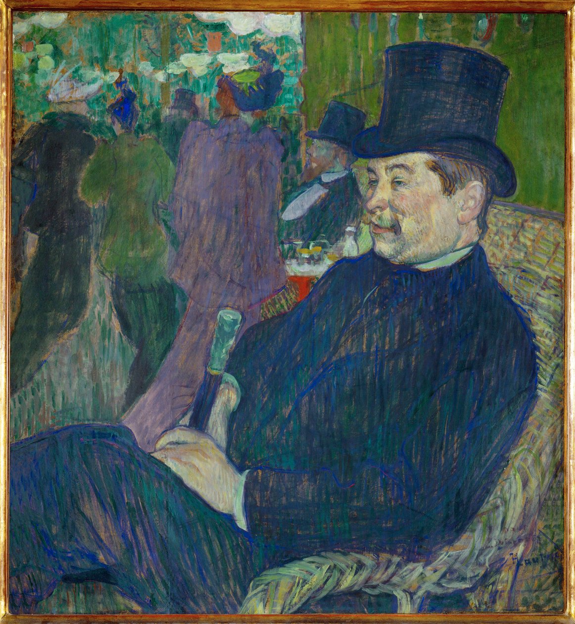 Delaporte úr portréja a párizsi kertben alkotó: Henri de Toulouse-Lautrec