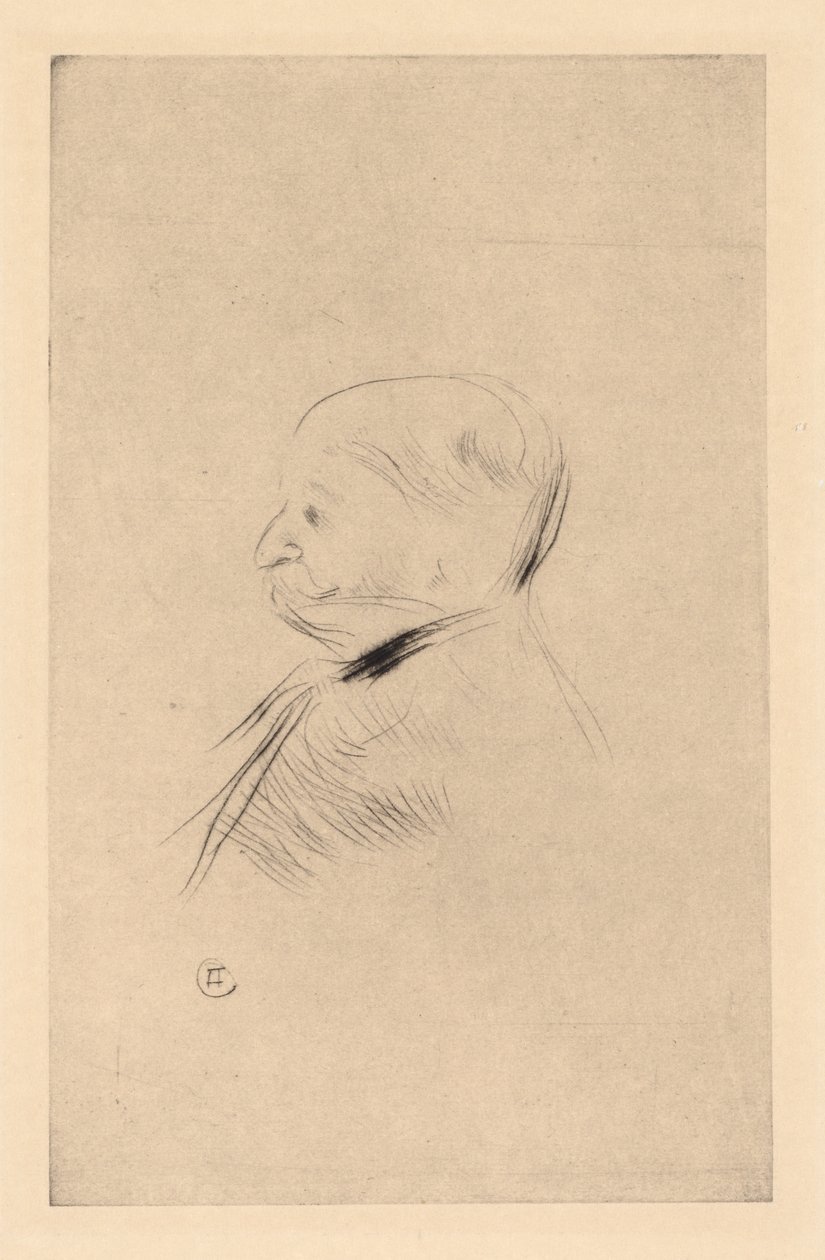 Egy férfi portréja alkotó: Henri de Toulouse-Lautrec