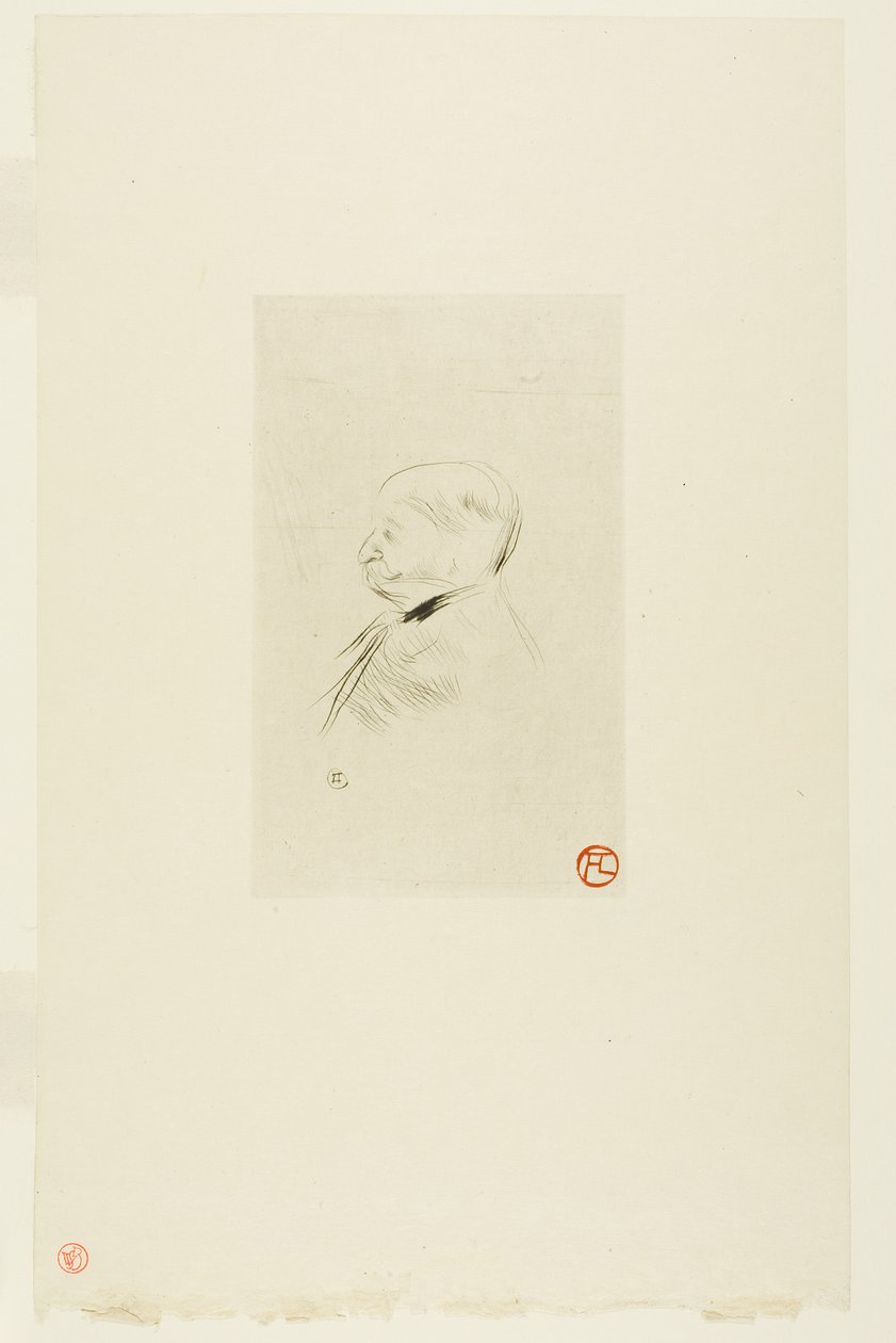 Egy férfi portréja alkotó: Henri de Toulouse-Lautrec