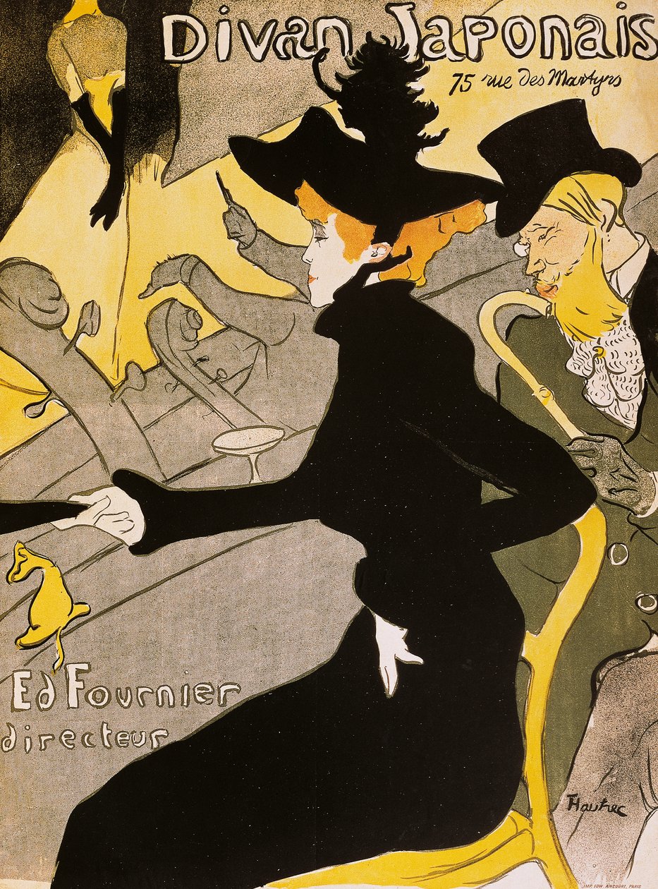 Poszter a japán dívánhoz, Henri de Toulouse-Lautrec (1864-1901) alkotó: Henri de Toulouse Lautrec