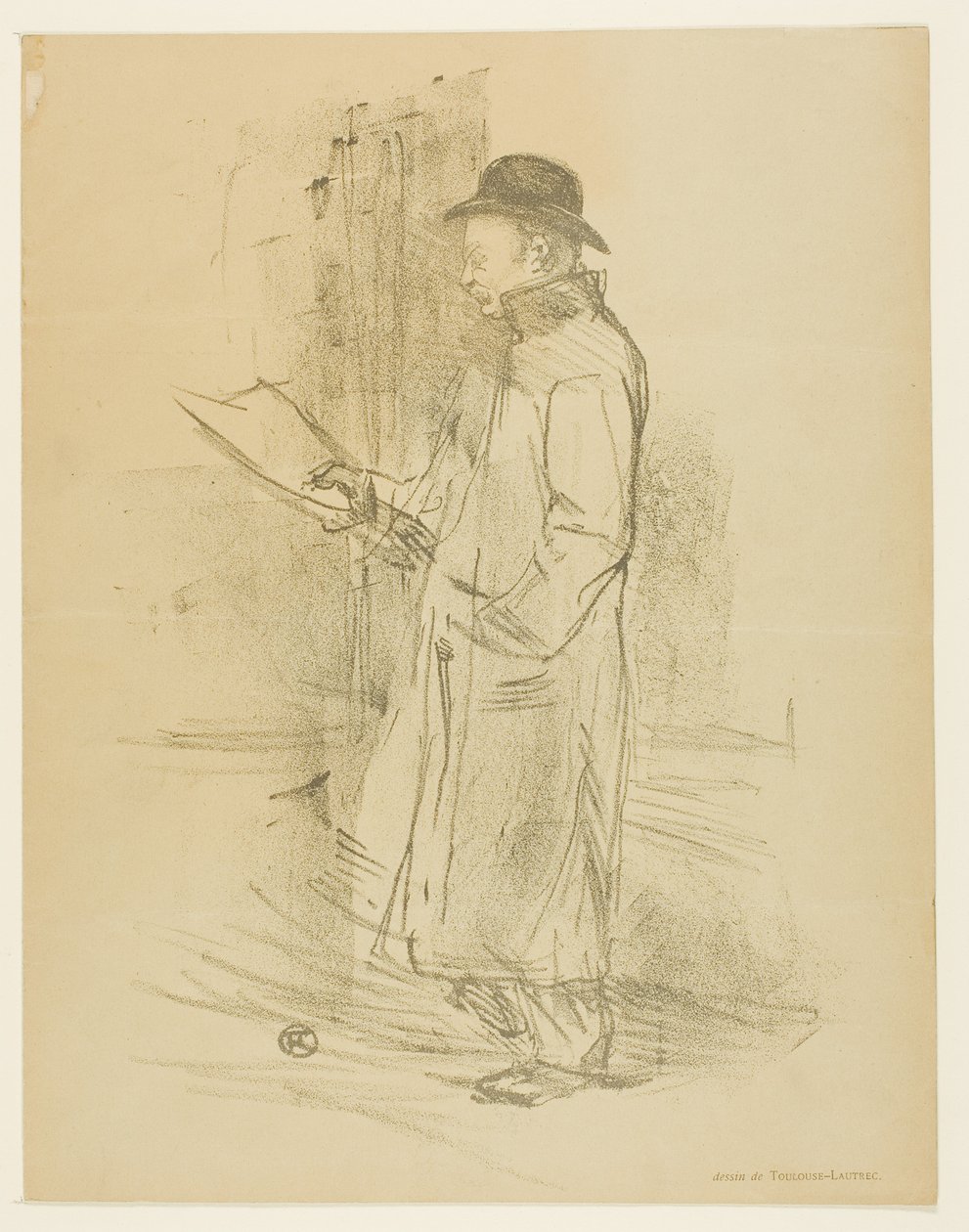 Program a Gémier Juttatásért alkotó: Henri de Toulouse-Lautrec