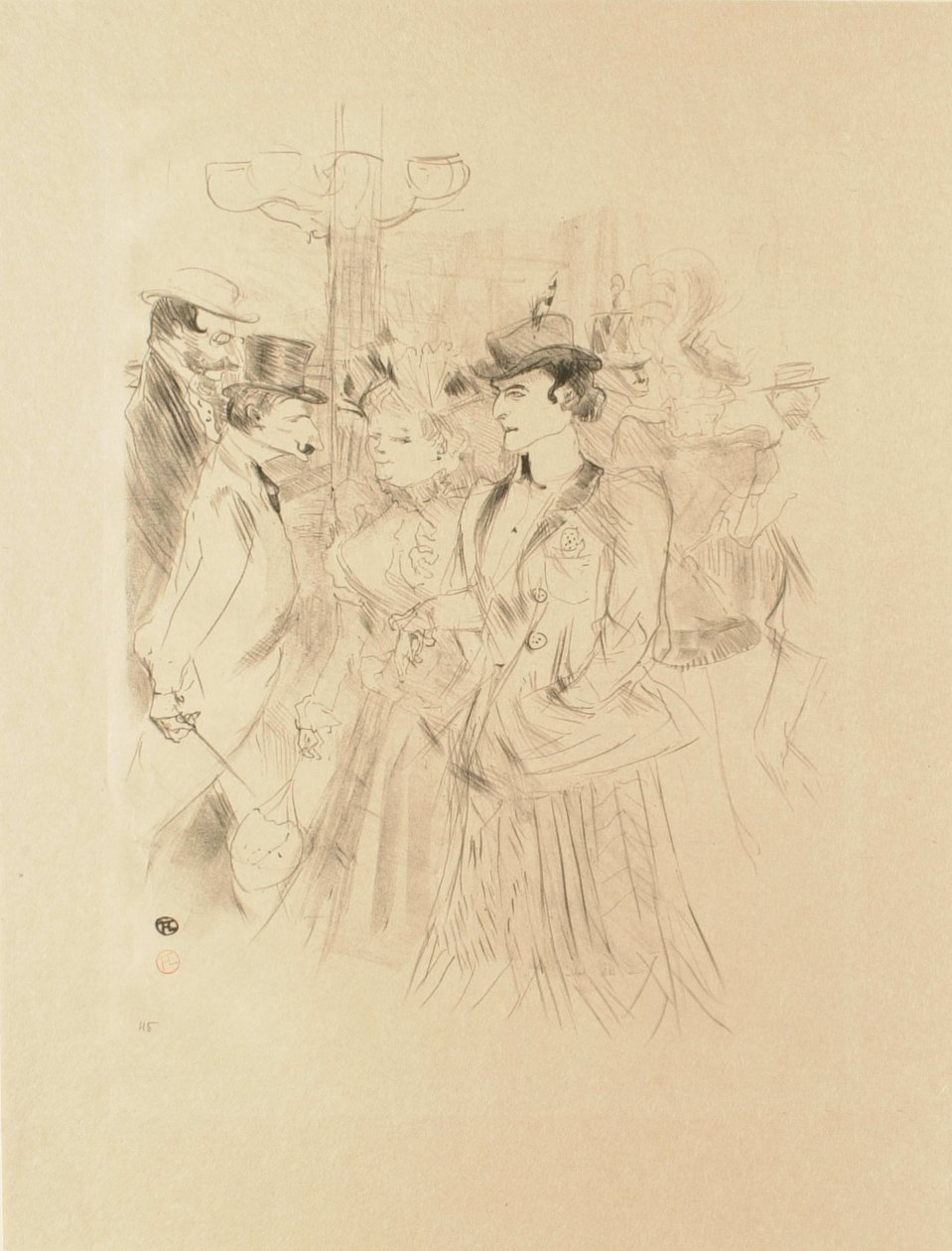 Séta (Promenoir) alkotó: Henri de Toulouse-Lautrec