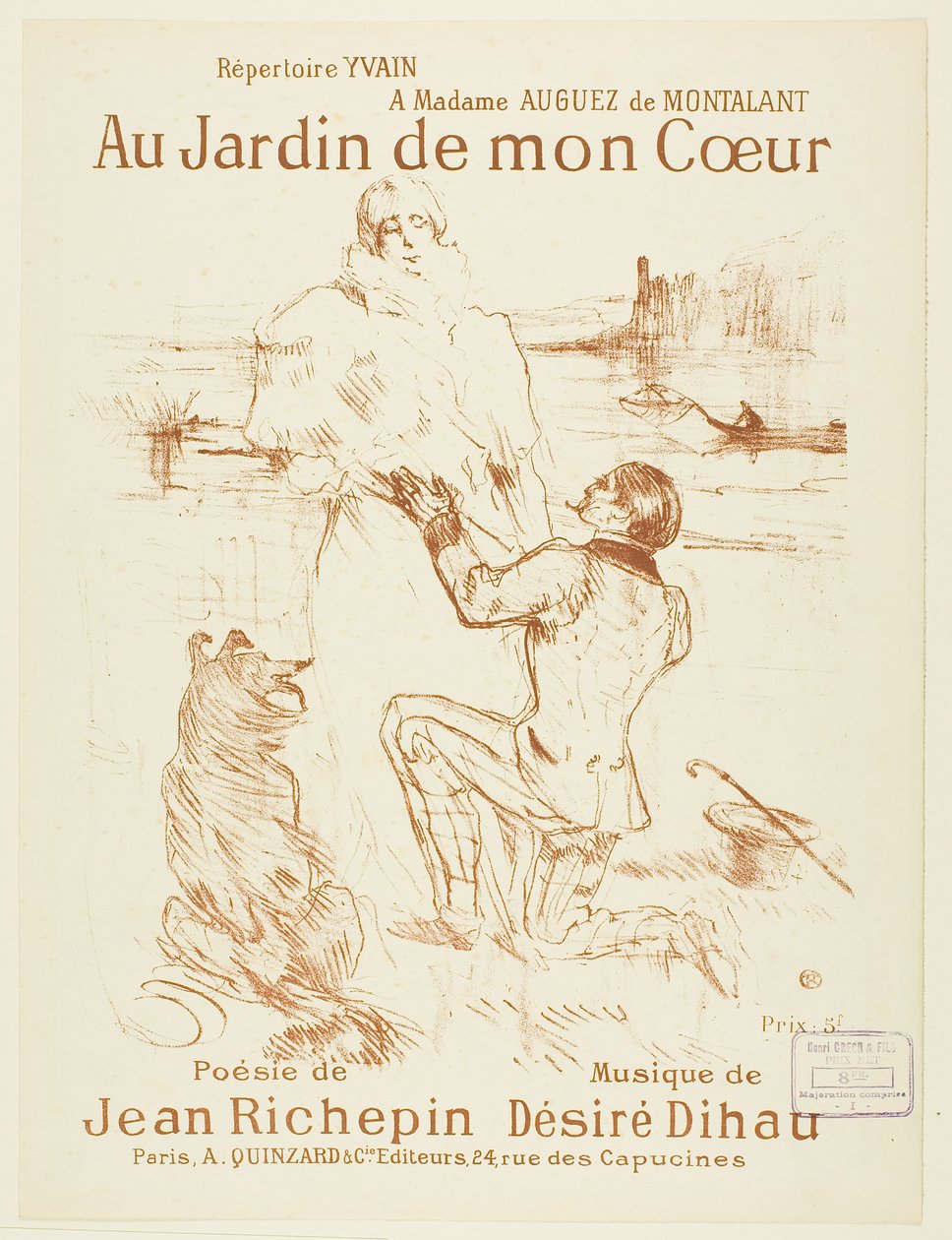 Ajánlat (első tábla) alkotó: Henri de Toulouse-Lautrec