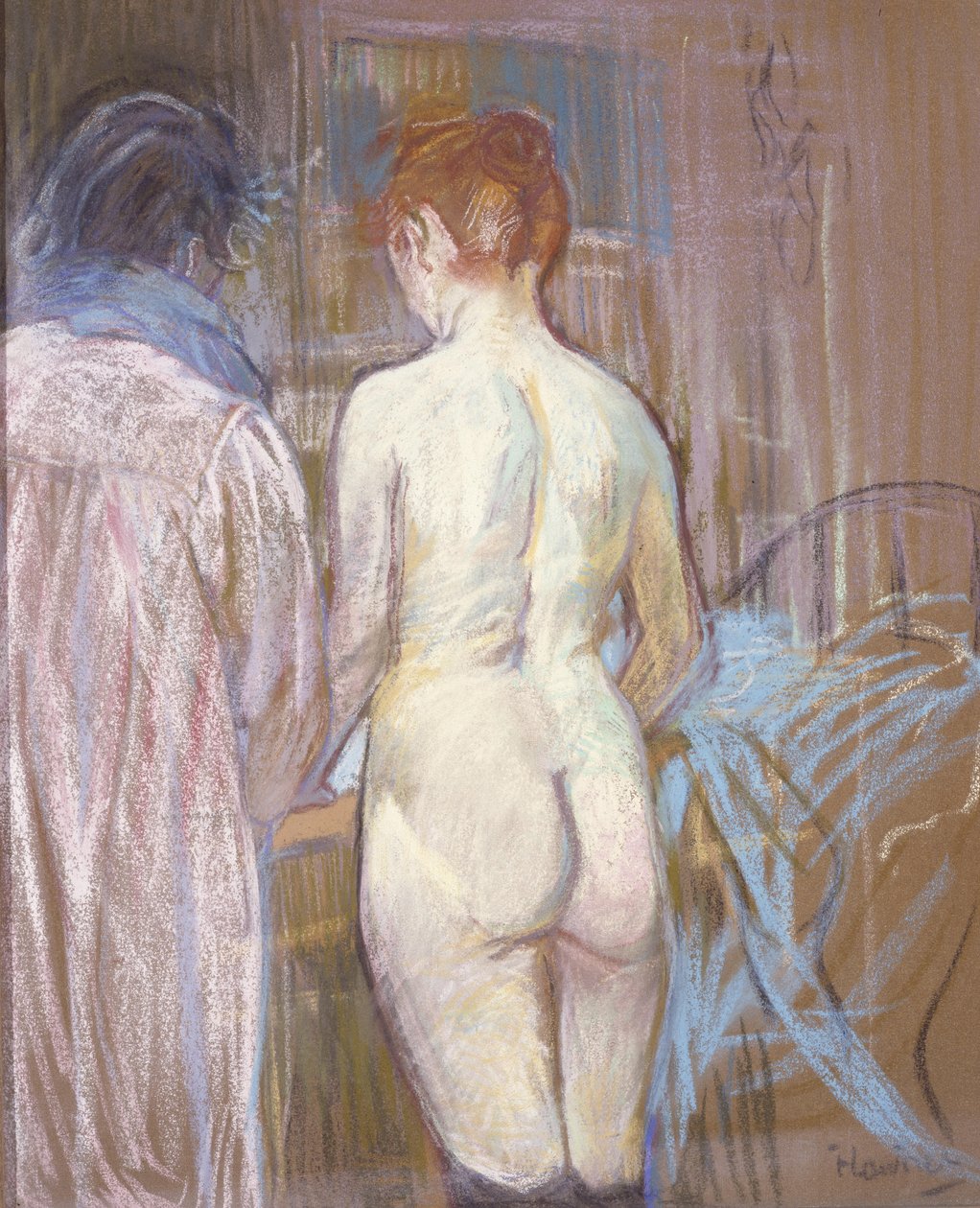 Prostituáltak, 1893-1895 körül (pasztell csiszolt táblán) alkotó: Henri de Toulouse Lautrec