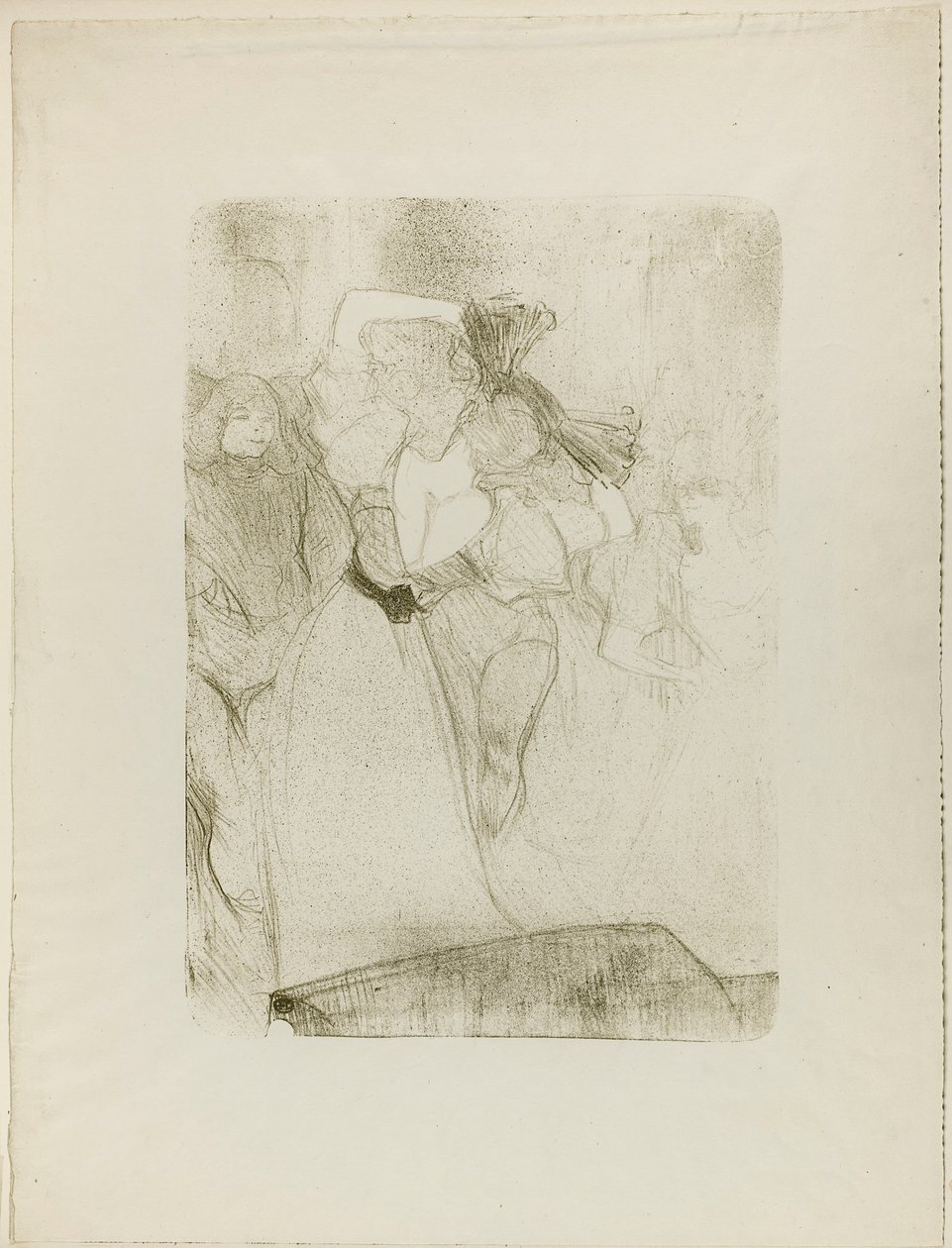 Lender, aki a bolerót táncolja Chilpéricben, hátulnézete alkotó: Henri de Toulouse-Lautrec