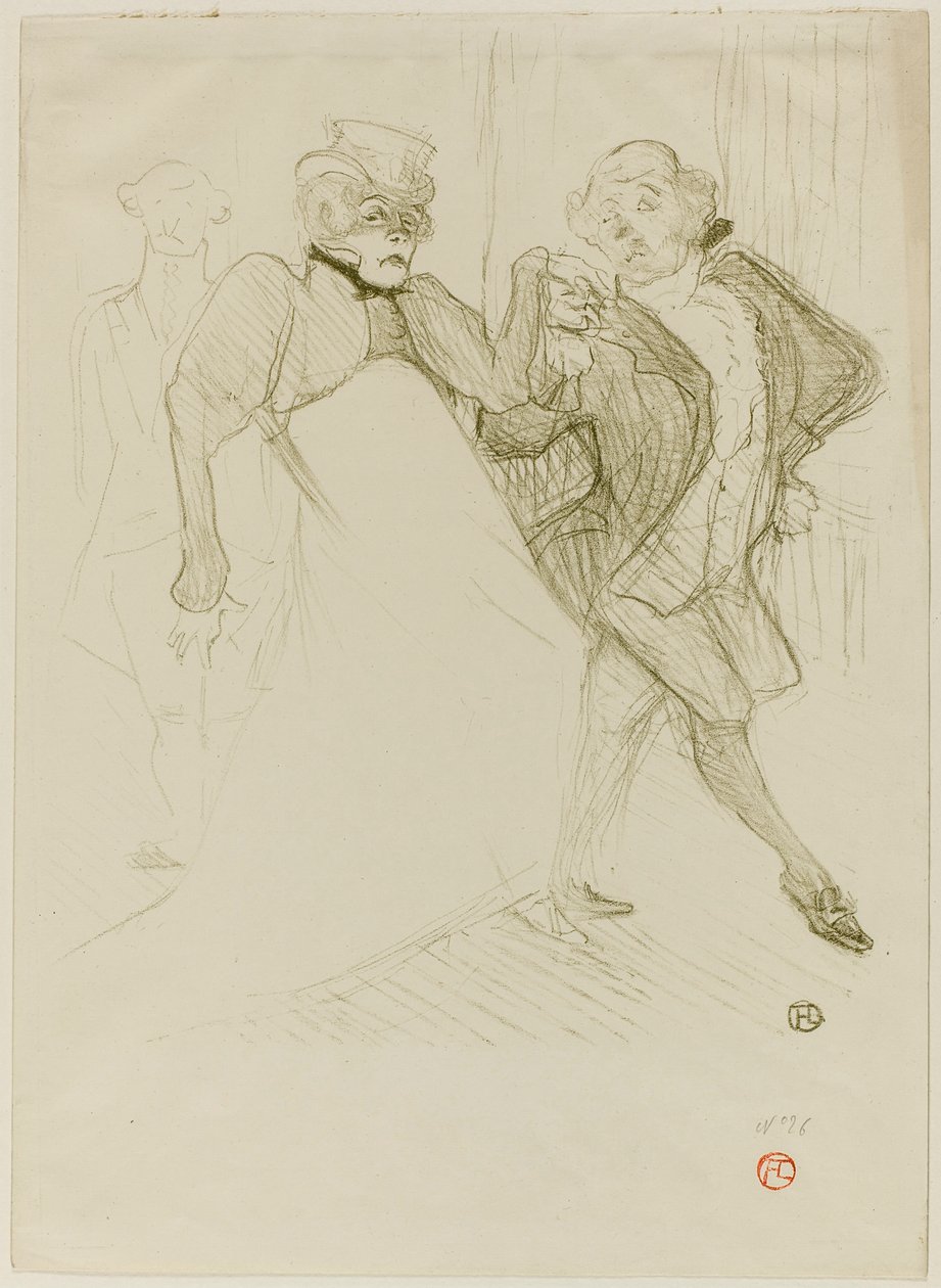 Réjane és Galipaux, Madame Sans-Gêne-ben alkotó: Henri de Toulouse-Lautrec