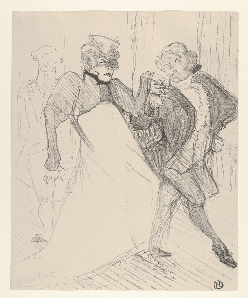 Réjane és Galipaux, a Madame Sans-Géne című műben alkotó: Henri de Toulouse-Lautrec