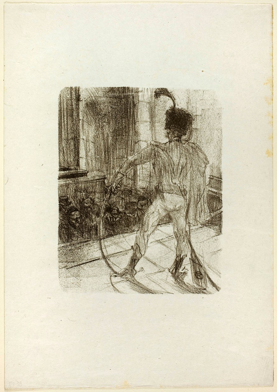 Schlomé Fuss a zsinagógában, az Au Pied du Sinaïból alkotó: Henri de Toulouse-Lautrec