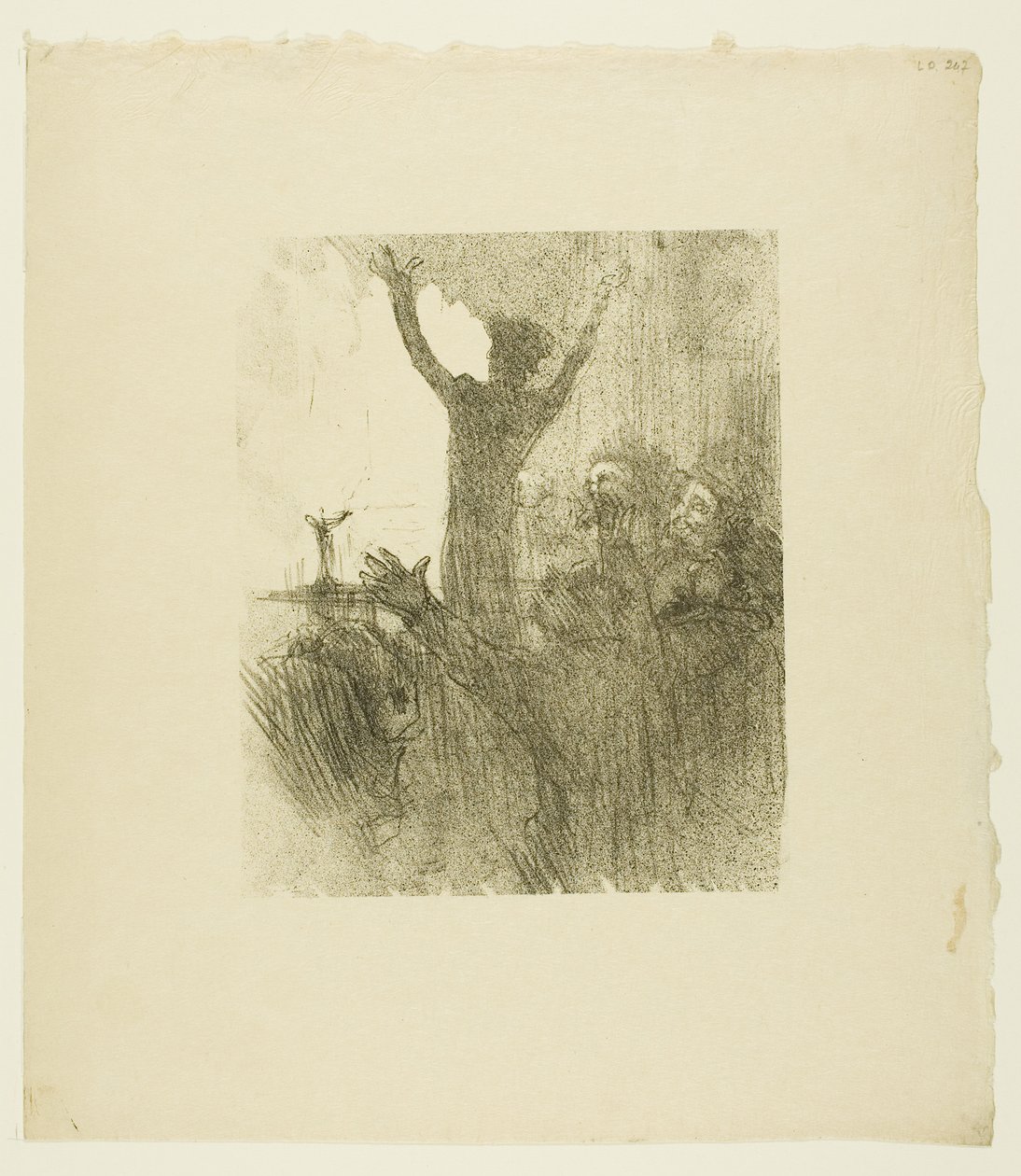 Schlomé Fuss a zsinagógában, az Au Pied du Sinaïból alkotó: Henri de Toulouse-Lautrec